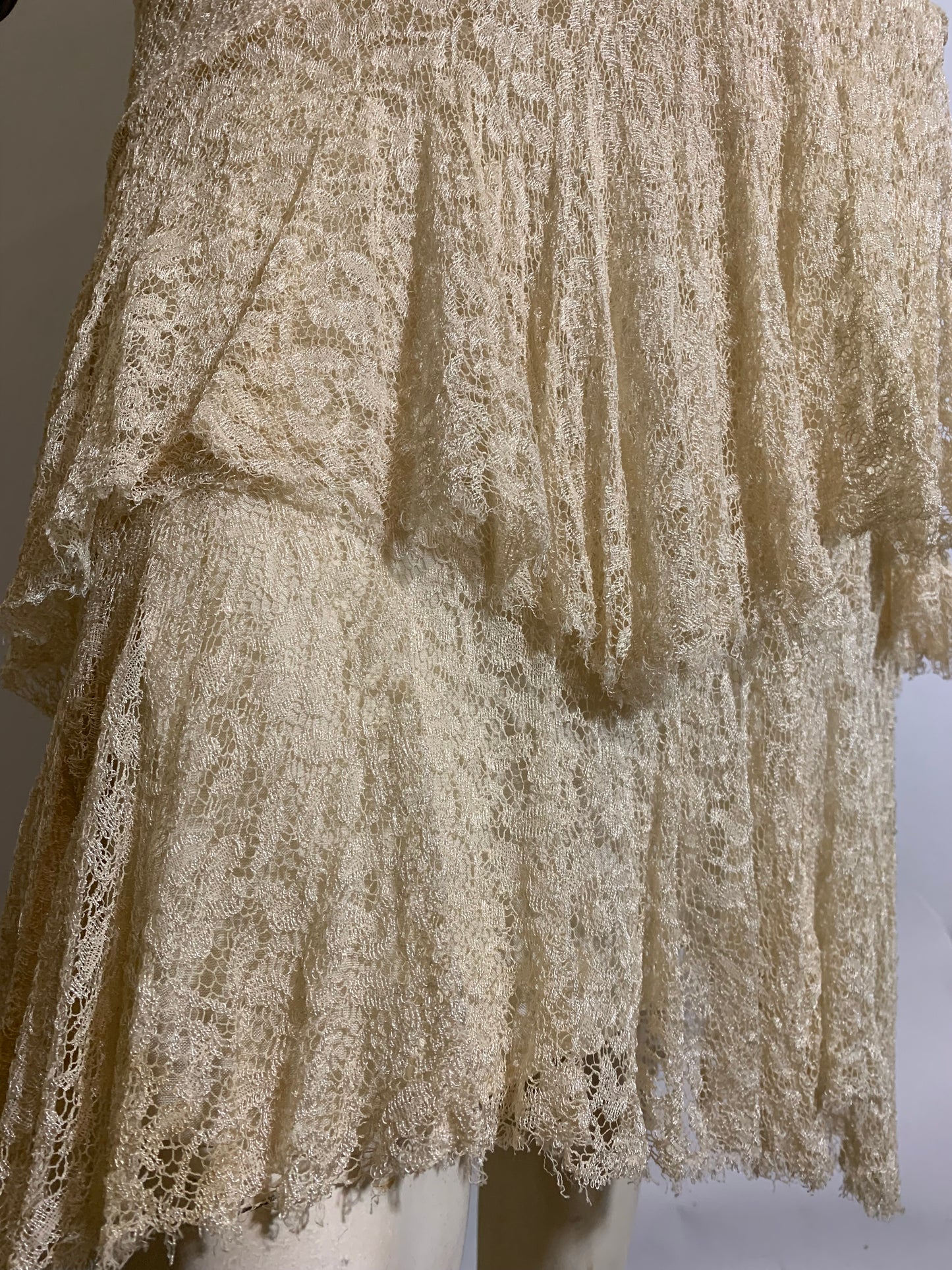 Sleeveless Lace Dress with Jacket circa 1930s