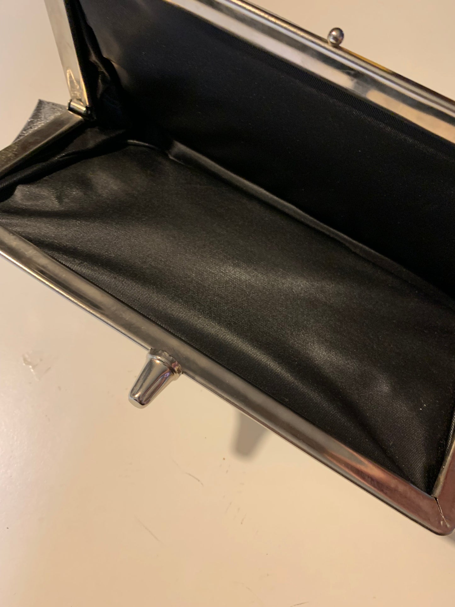 Metallic Silver Handbag circa 1960s