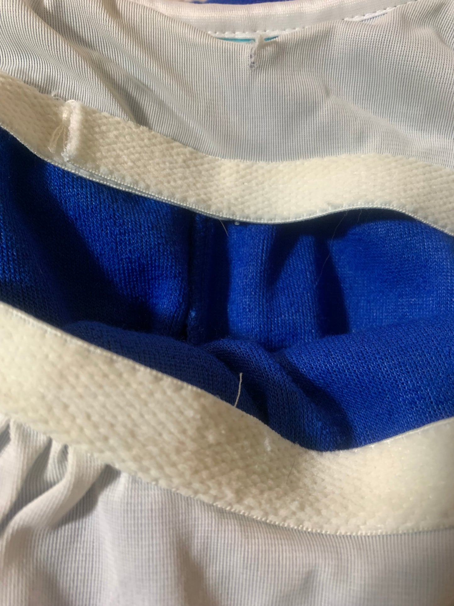 Royal Blue Terry Cloth Summer Swim Dress circa 1980s
