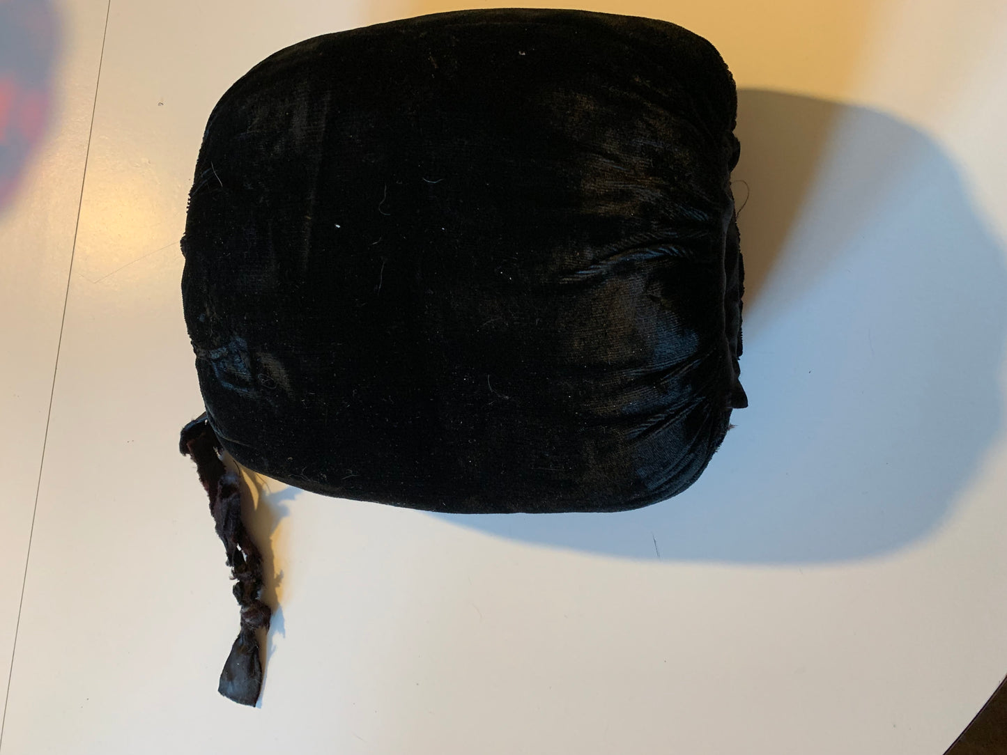 Classic Black Velvet Victorian Muff circa 1890s