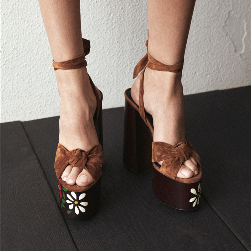 Bolan- the 1970s Glam Rock Inspired Star Studded Platform Shoes 7 Styles Stars Hearts Flowers Solid