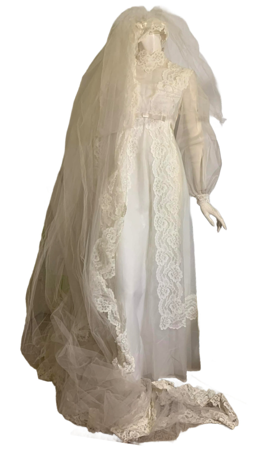 chinese dress ladies Sky Blue Regency Lace Empire Long Dress VT1005 Size 14 / Blue main image 1