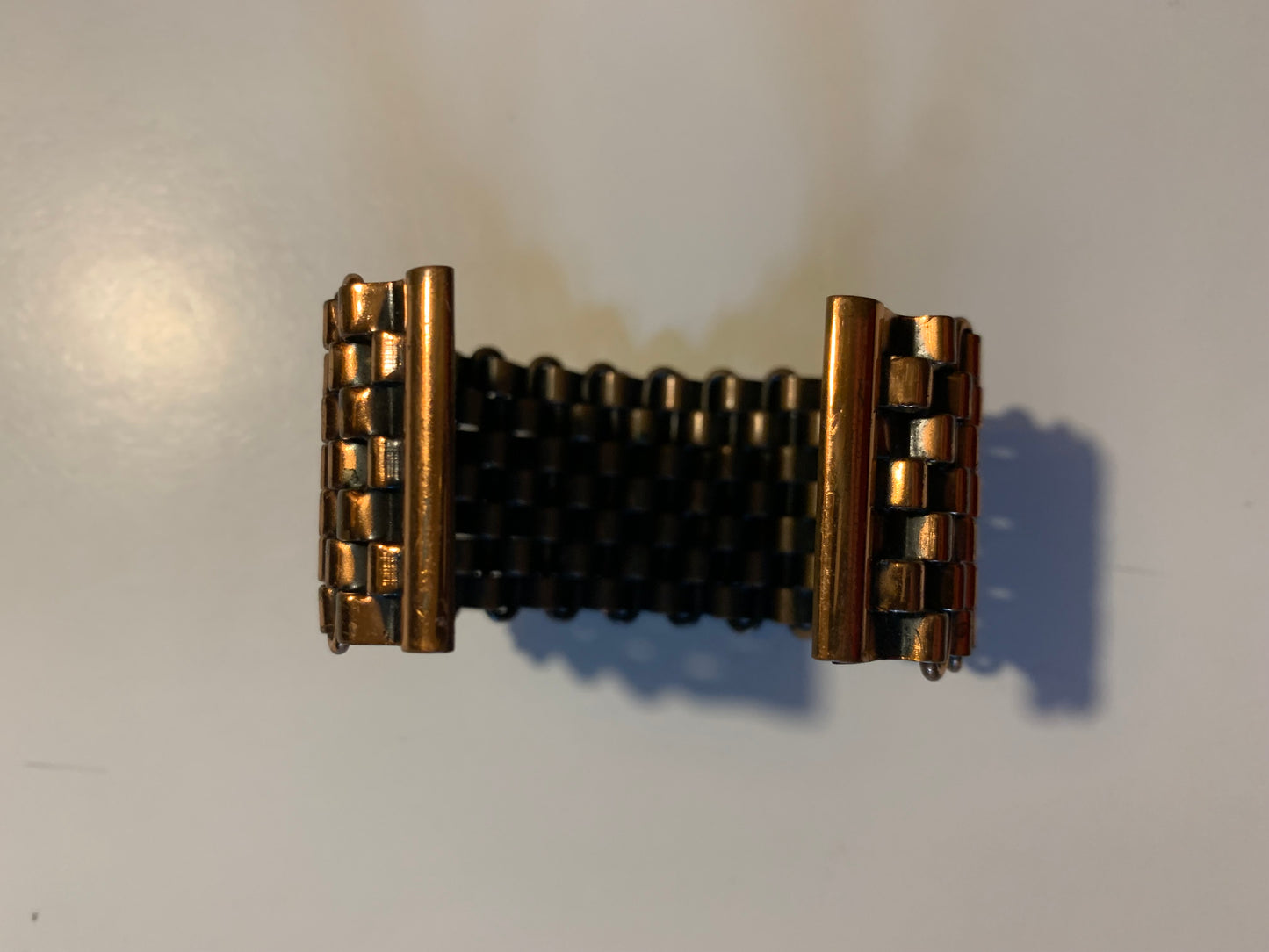 Classic Basket Weave Copper Cuff Bracelet circa 1940s