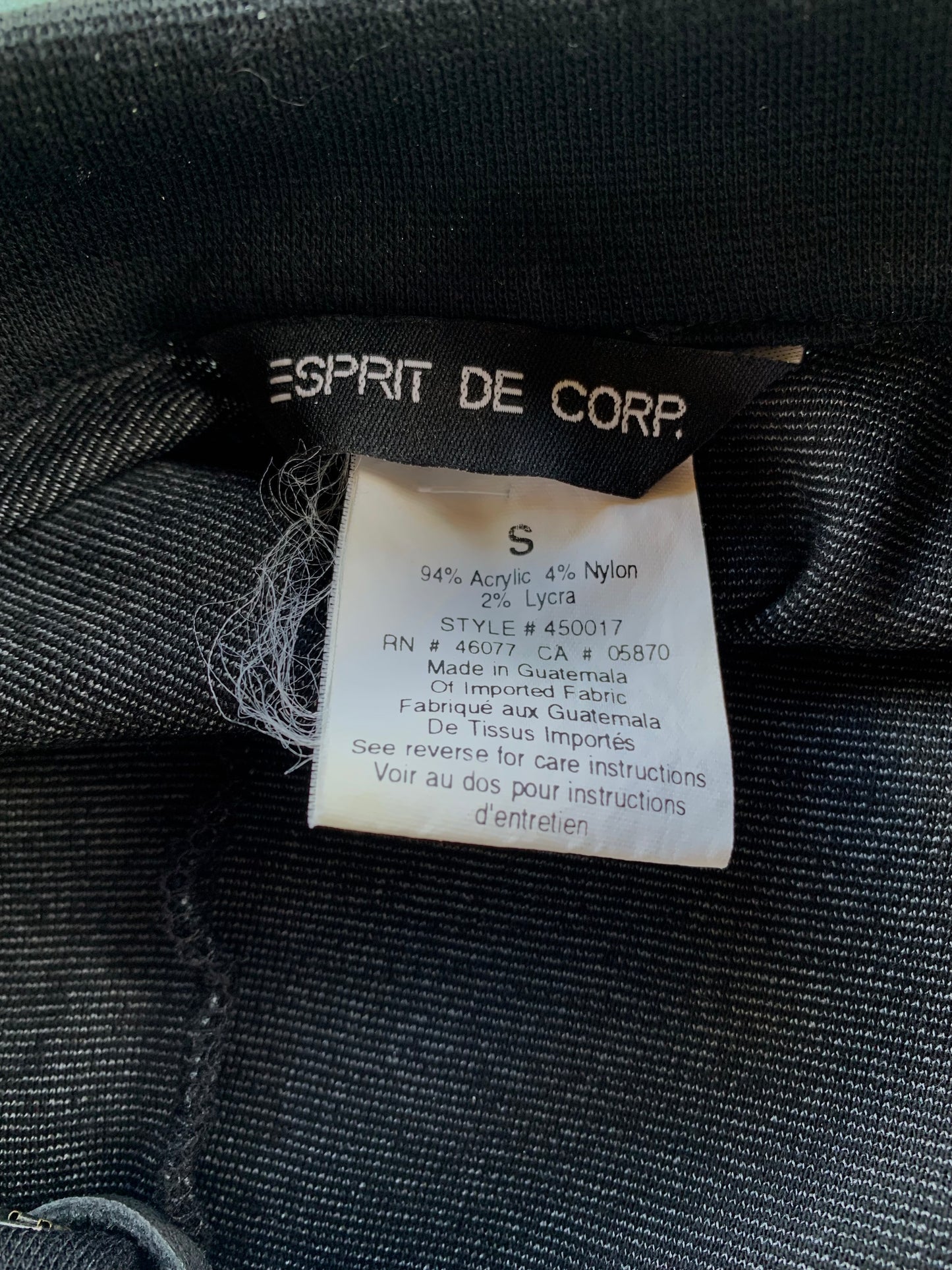 Super Chic Little Black Mini Dress Leather Lace Neckline circa 1990s