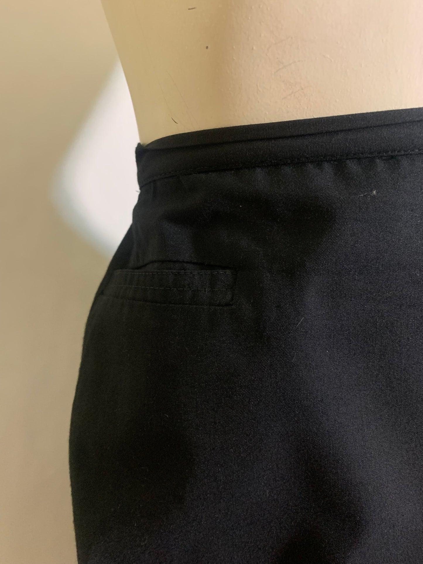 Navy Blue Cotton Skirt circa 1960s