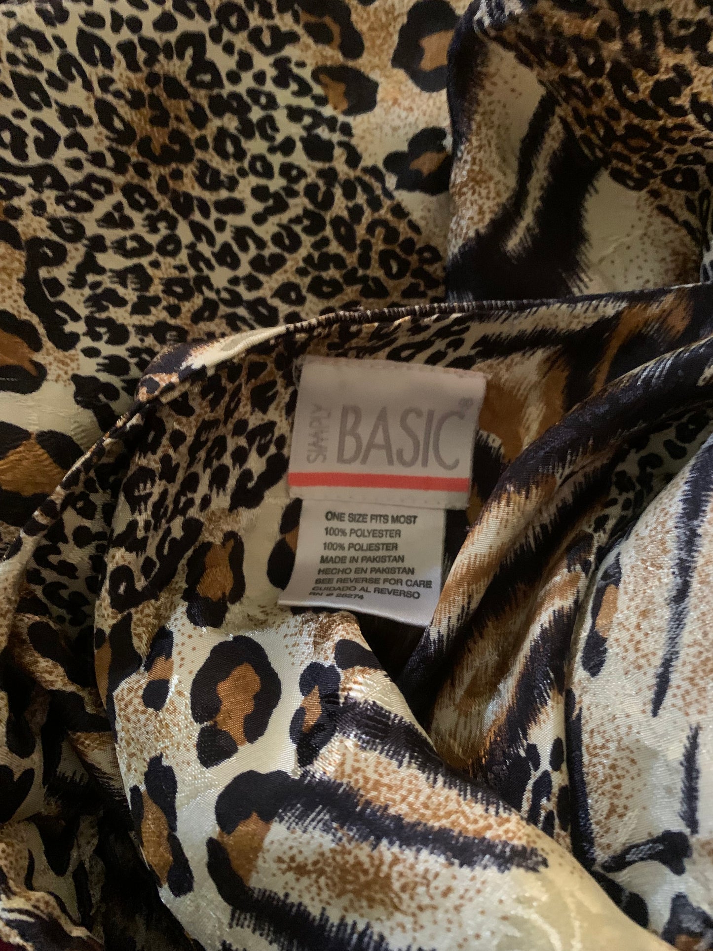 Jungle Leopard Print Caftan circa 1980s