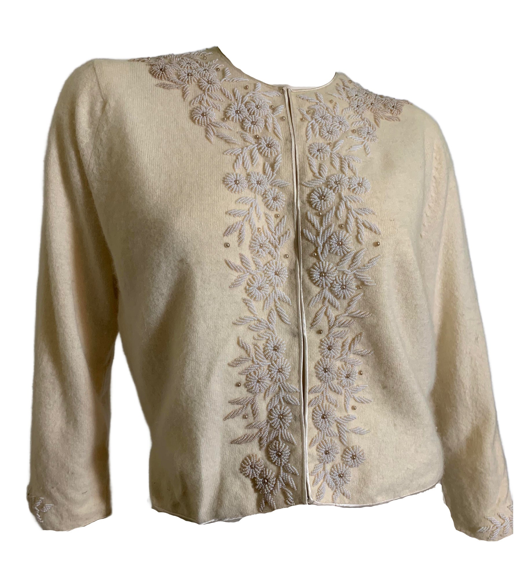 Vintage beaded cardigan sweaters hot sale