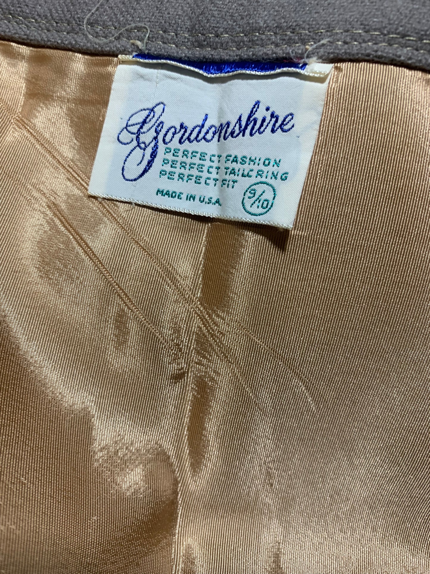 Warm Grey Wool Pencil Skirt circa 1960s