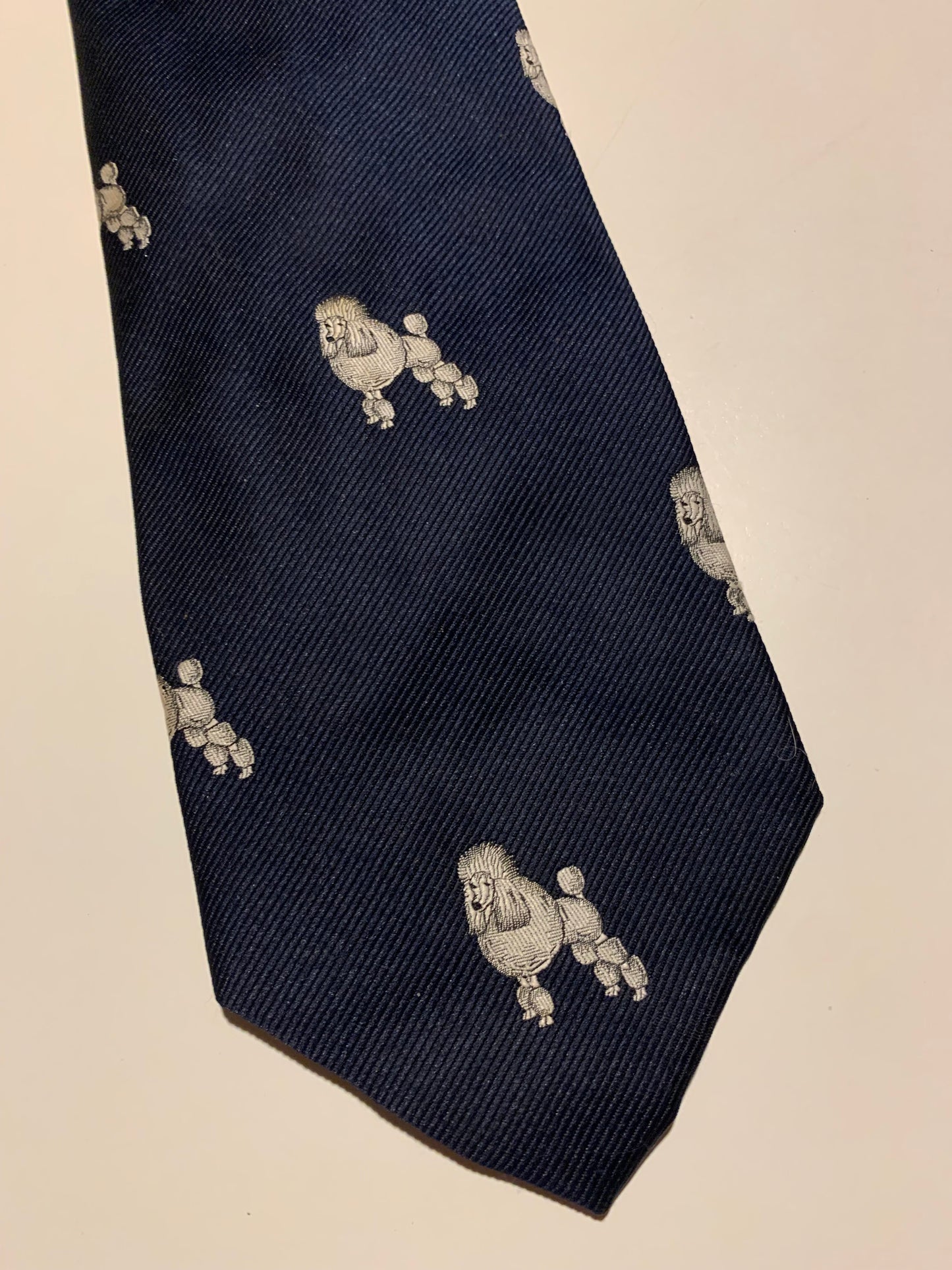 Standard Poodle Design Men's Tie circa 1960s