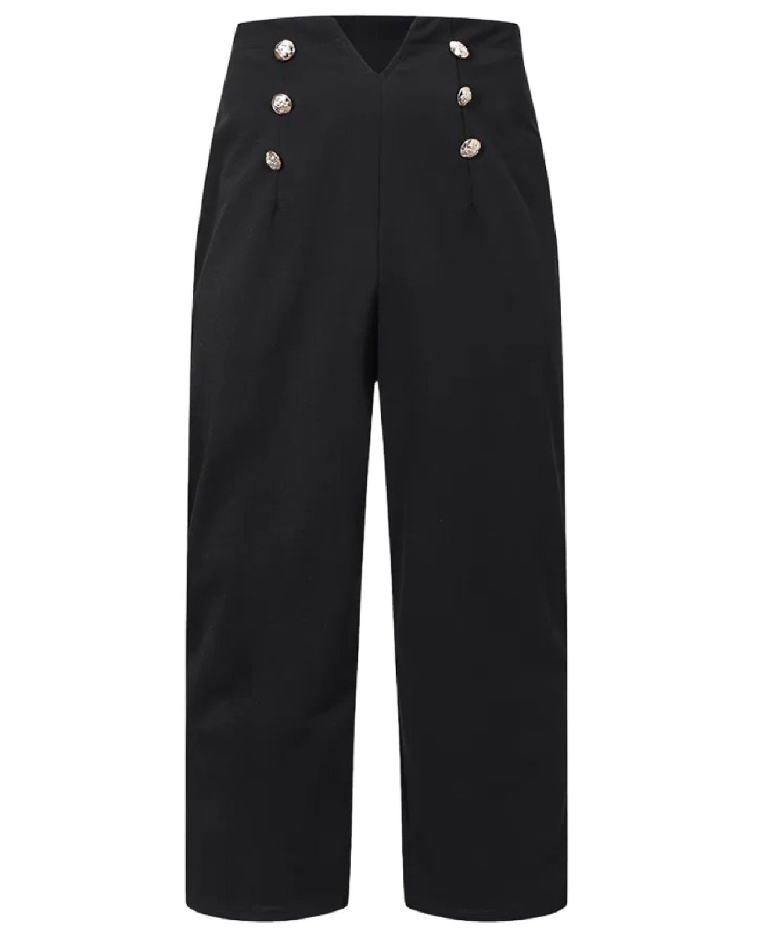 Sailor- the Black High Waist Sailor Pants Plus Size – Dorothea's Closet  Vintage