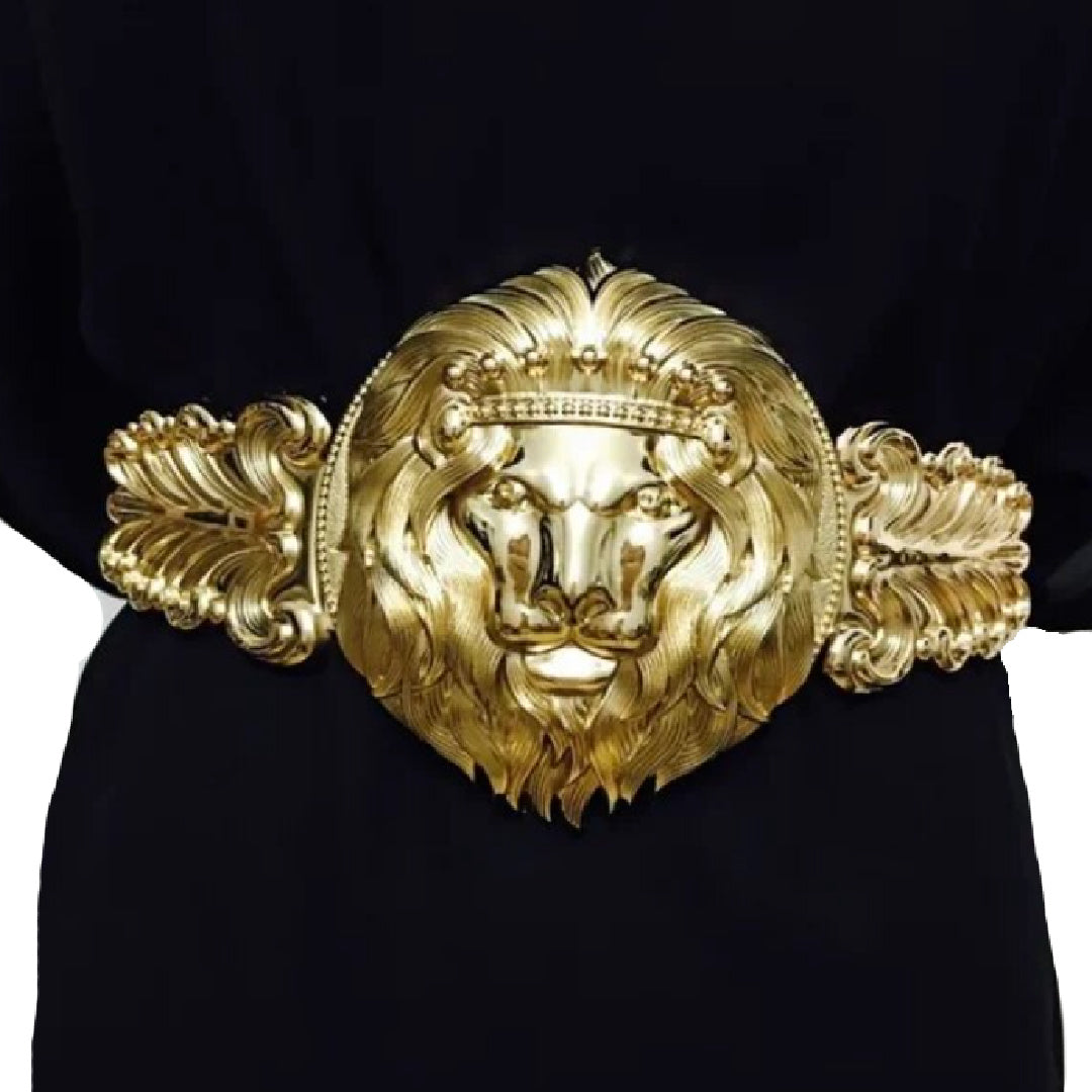 Vintage Gold Tone/Brass shops Lion Heavy Duty Waist/Hip Belt