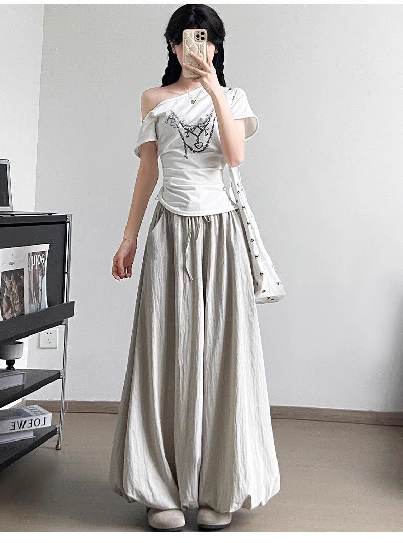 Cleo- the Crinkled Solid Colored Cuffed Ankle Wide Leg Pants 5 Colors