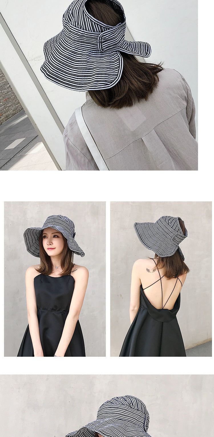 Danielle- the Striped Summer Cloche Inspired Hat 5 Color Ways