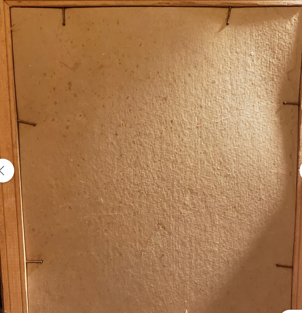 Needlepoint Vintage Smoking Clown Wall Hanging