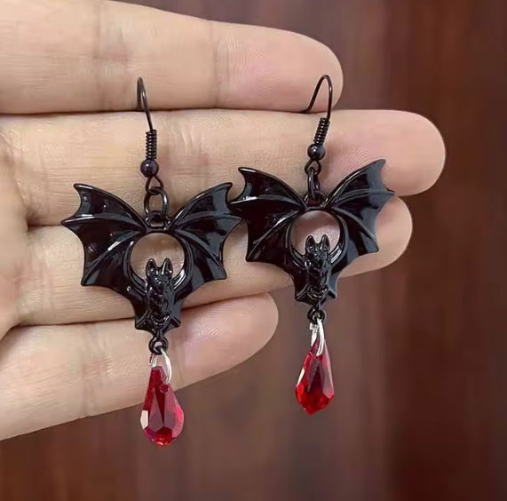 Allura- the Bat Dangle Earrings 3 Colors