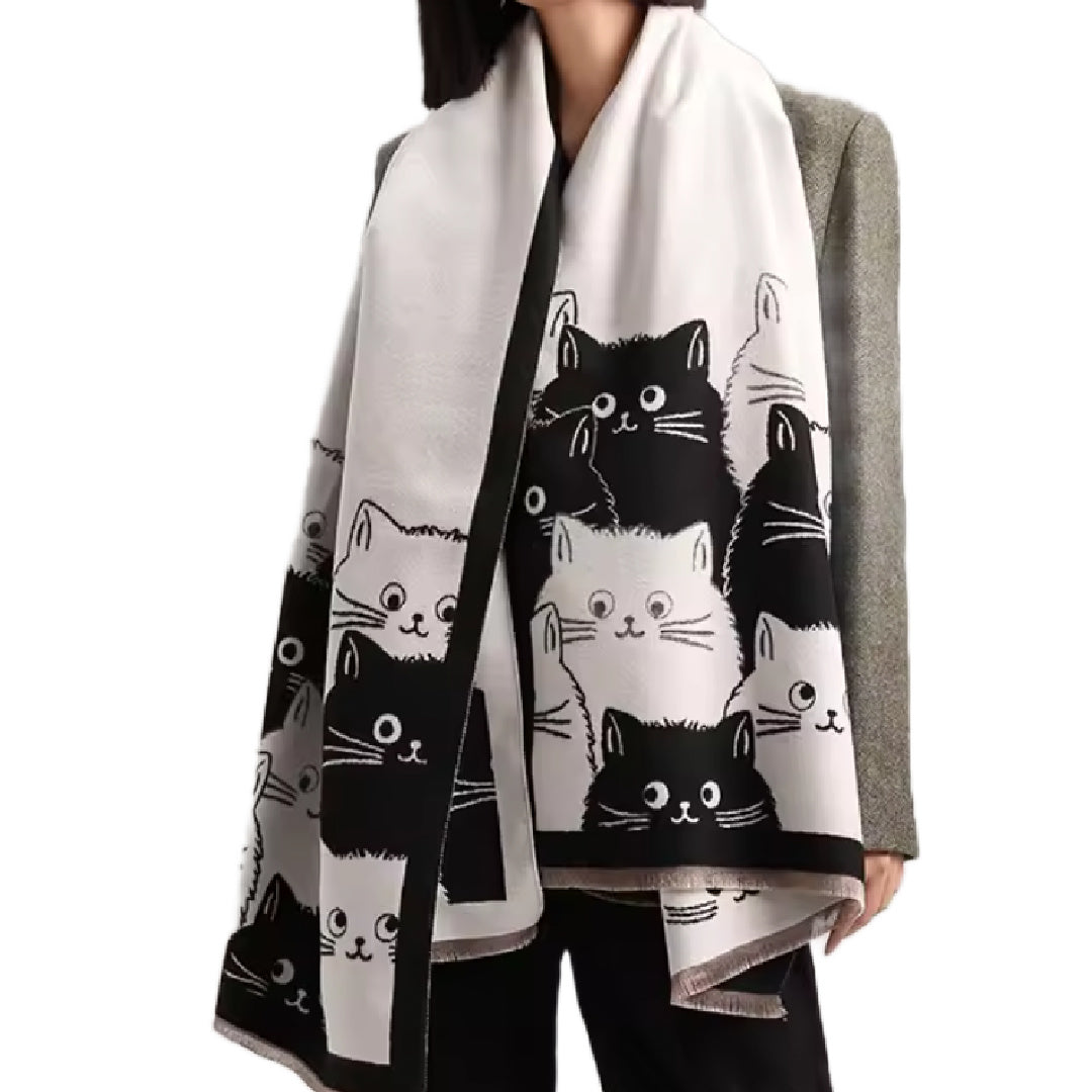 Kat- the Kitty Cat Knit Scarf