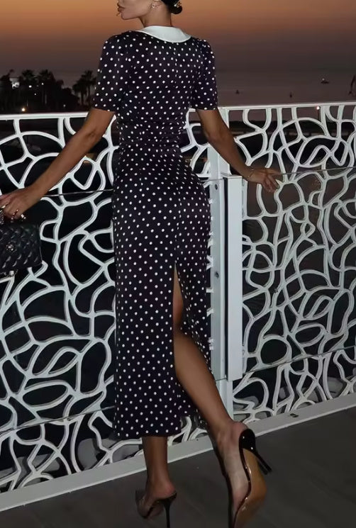 Delia- the 1930s Inspired Polka Dot Dress
