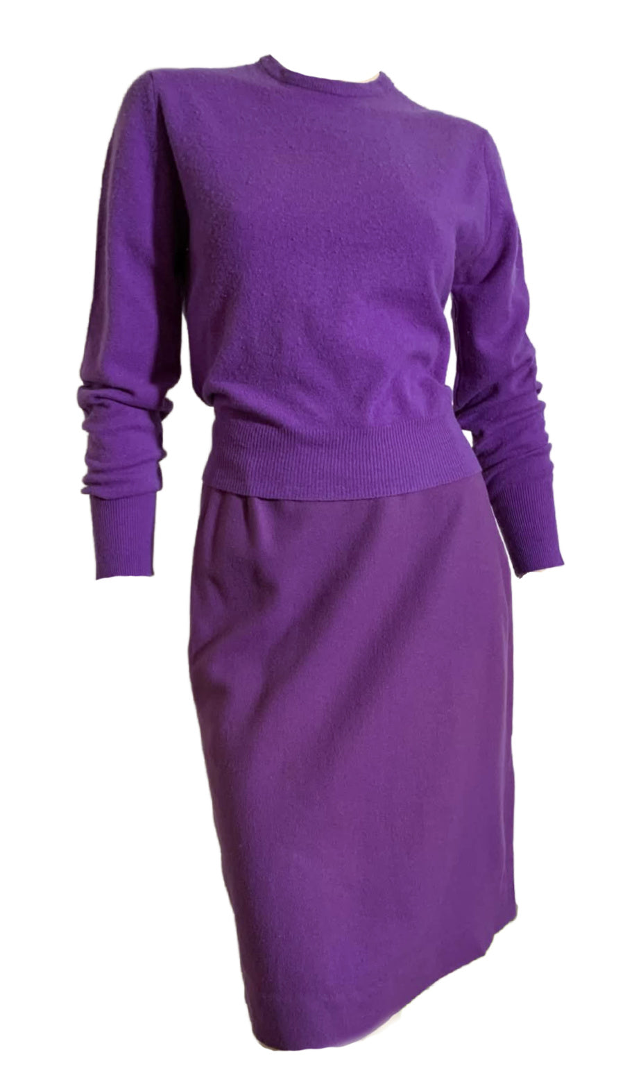 Orchid Purple Long Sleeved Sweater circa 1960s