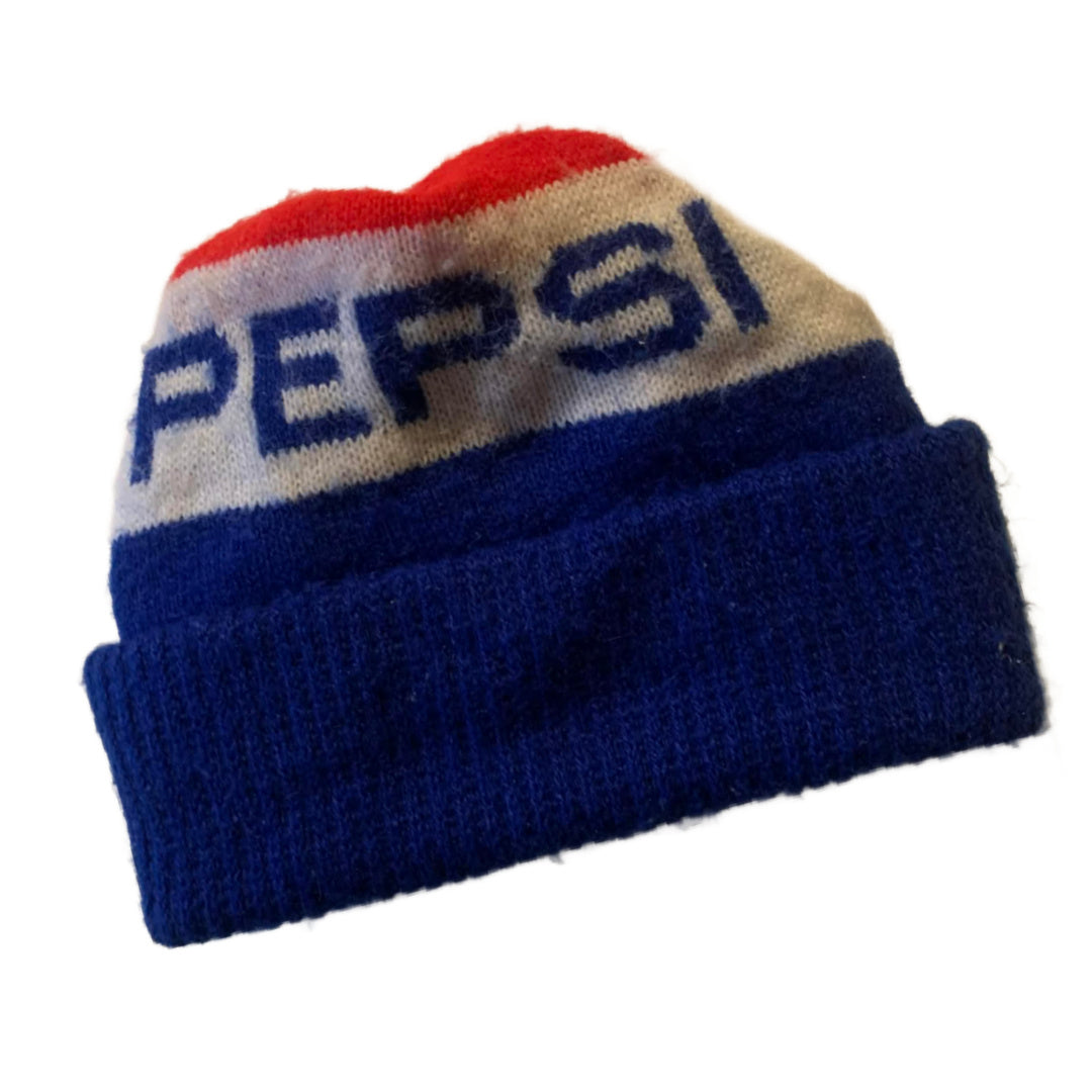 Knit Pepsi Stocking Cap circa 1980s