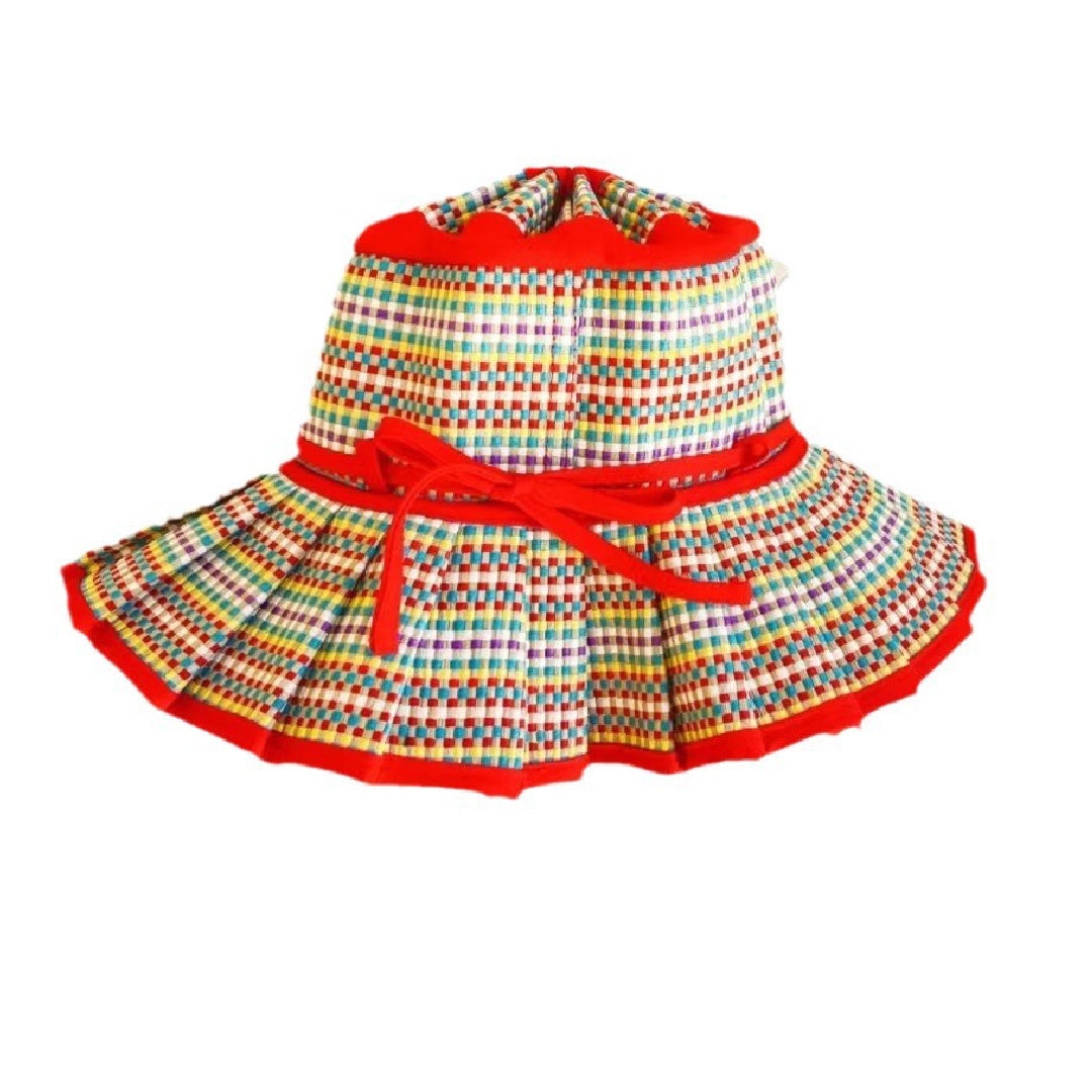 Valerie- the Summery Ruffled Straw Beach Hat 3 Colors