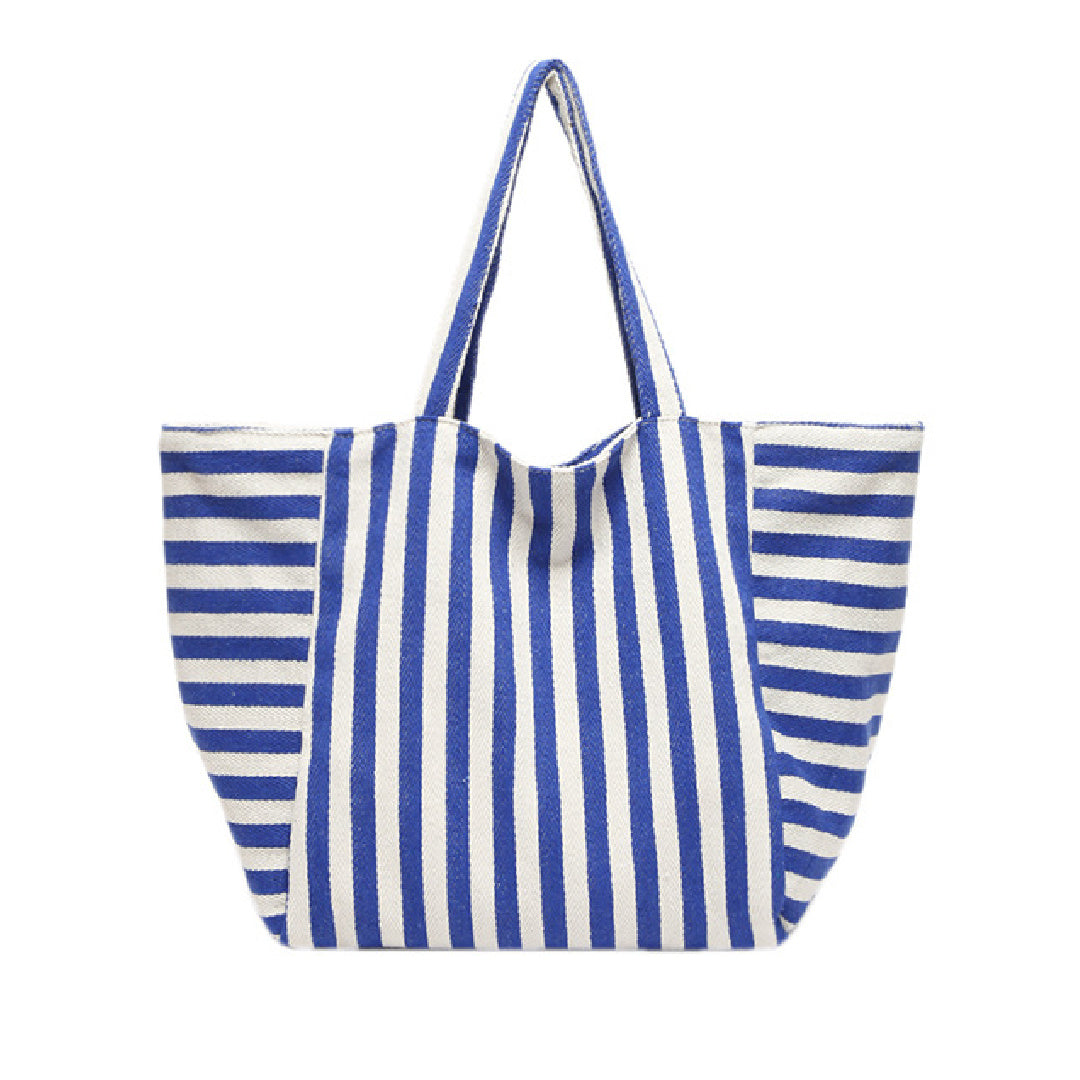 Glo- the Canvas Striped Summer Beach Bag 3 Color Ways