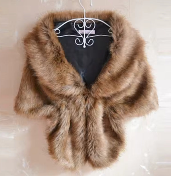 Gloria- the Faux Fur Retro Shoulder Wrap 3 Colors