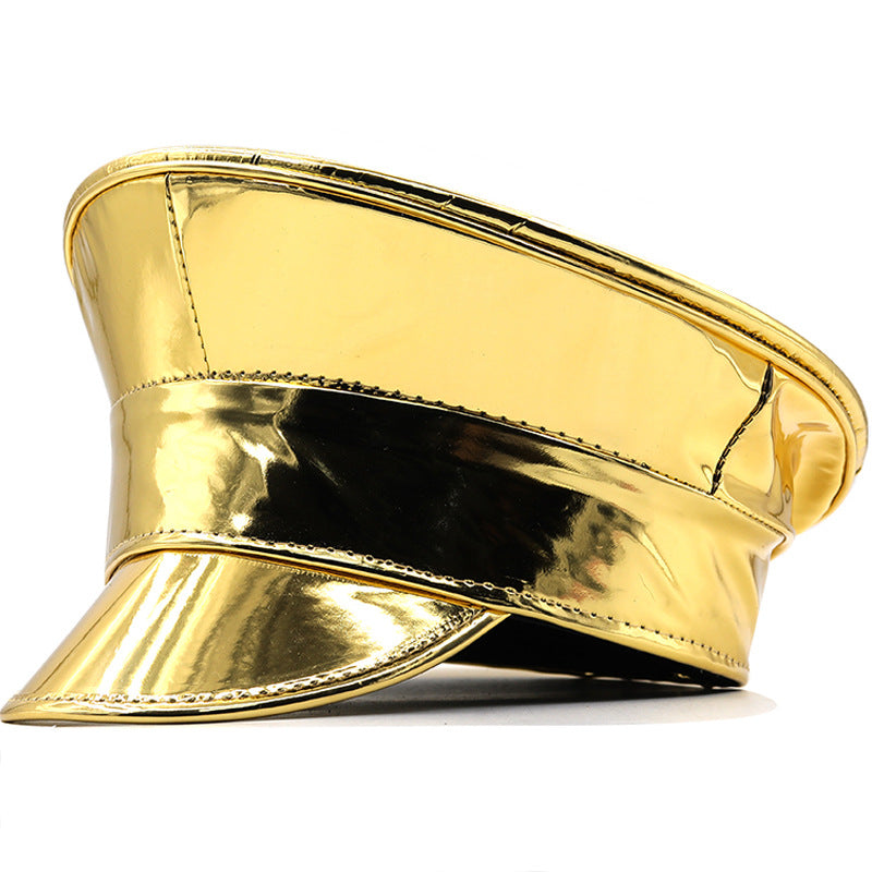 Patent Vinyl Y2K Runway Captain's Hat 8 Colors