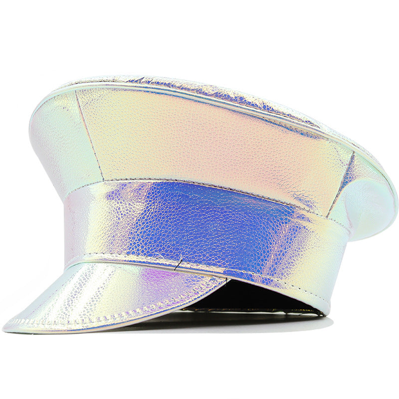 Patent Vinyl Y2K Runway Captain's Hat 8 Colors