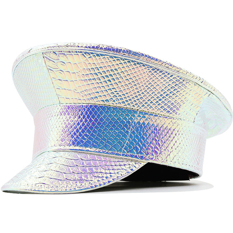 Patent Vinyl Y2K Runway Captain's Hat 8 Colors