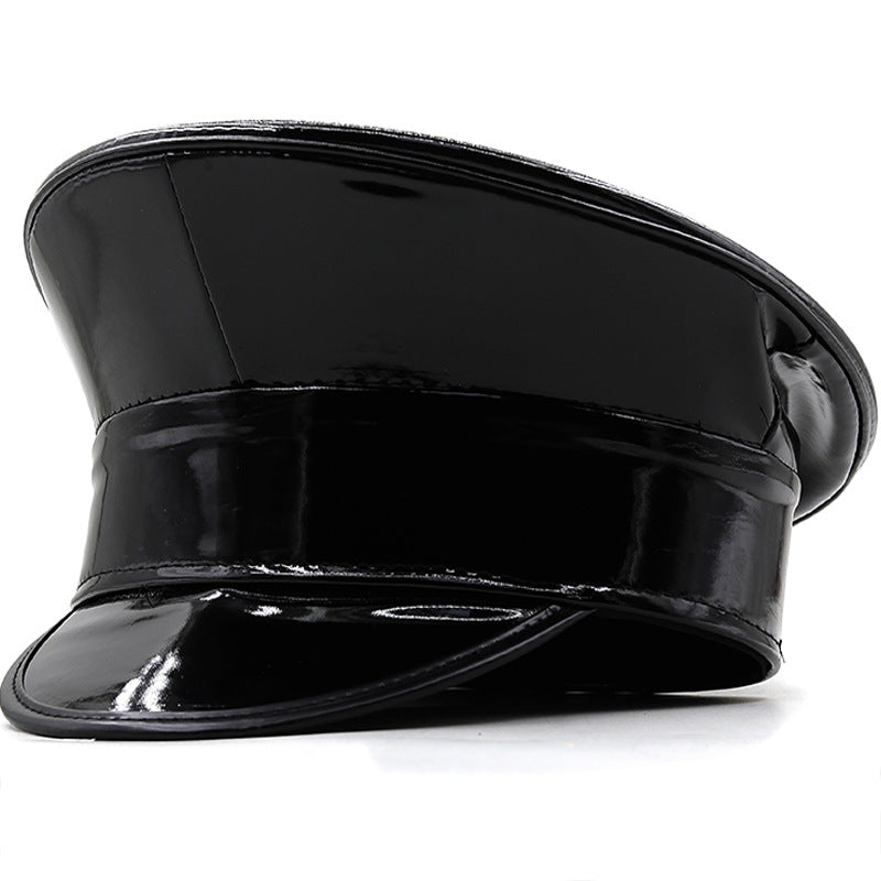 Patent Vinyl Y2K Runway Captain's Hat 8 Colors