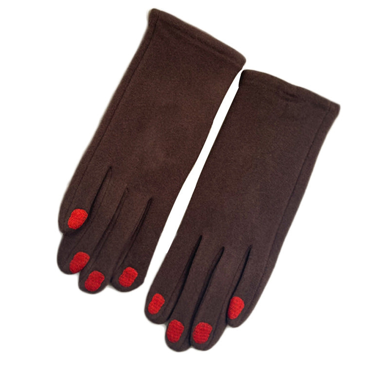 Schiap Style Painted Fingernails Embroidered Gloves (Some with Rings!)