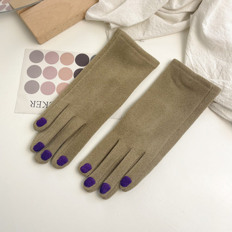 Schiap Style Painted Fingernails Embroidered Gloves (Some with Rings!)