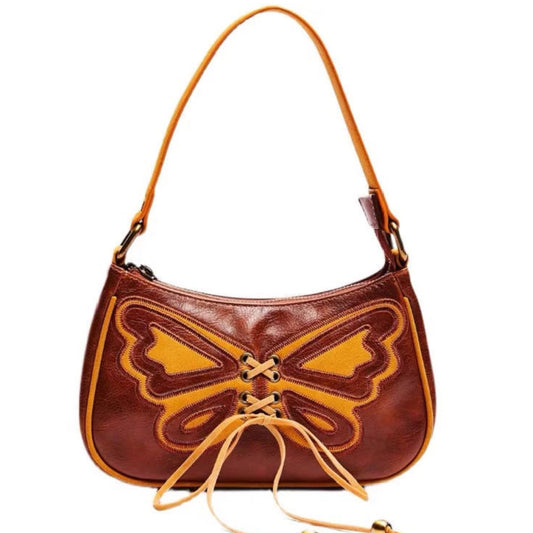 Woodstock- the Two Tone Butterfly Vinyl Handbag