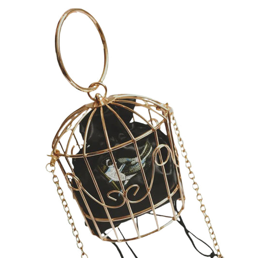 Avian- the Bird Cage Silk Lined Handbag 3 Colors