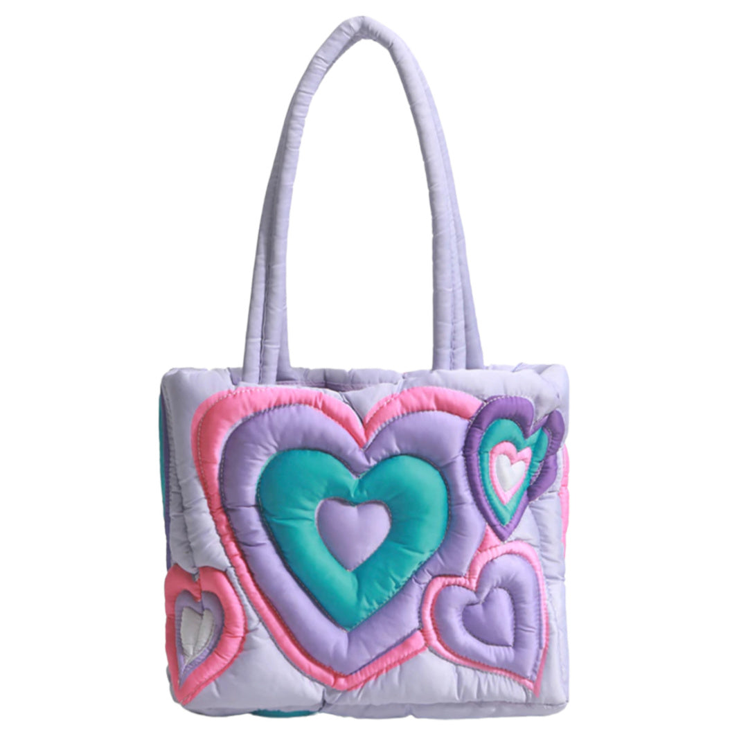 Puffer- the Y2K Inspired Puffy Pastel Heart Handbag – Dorothea's
