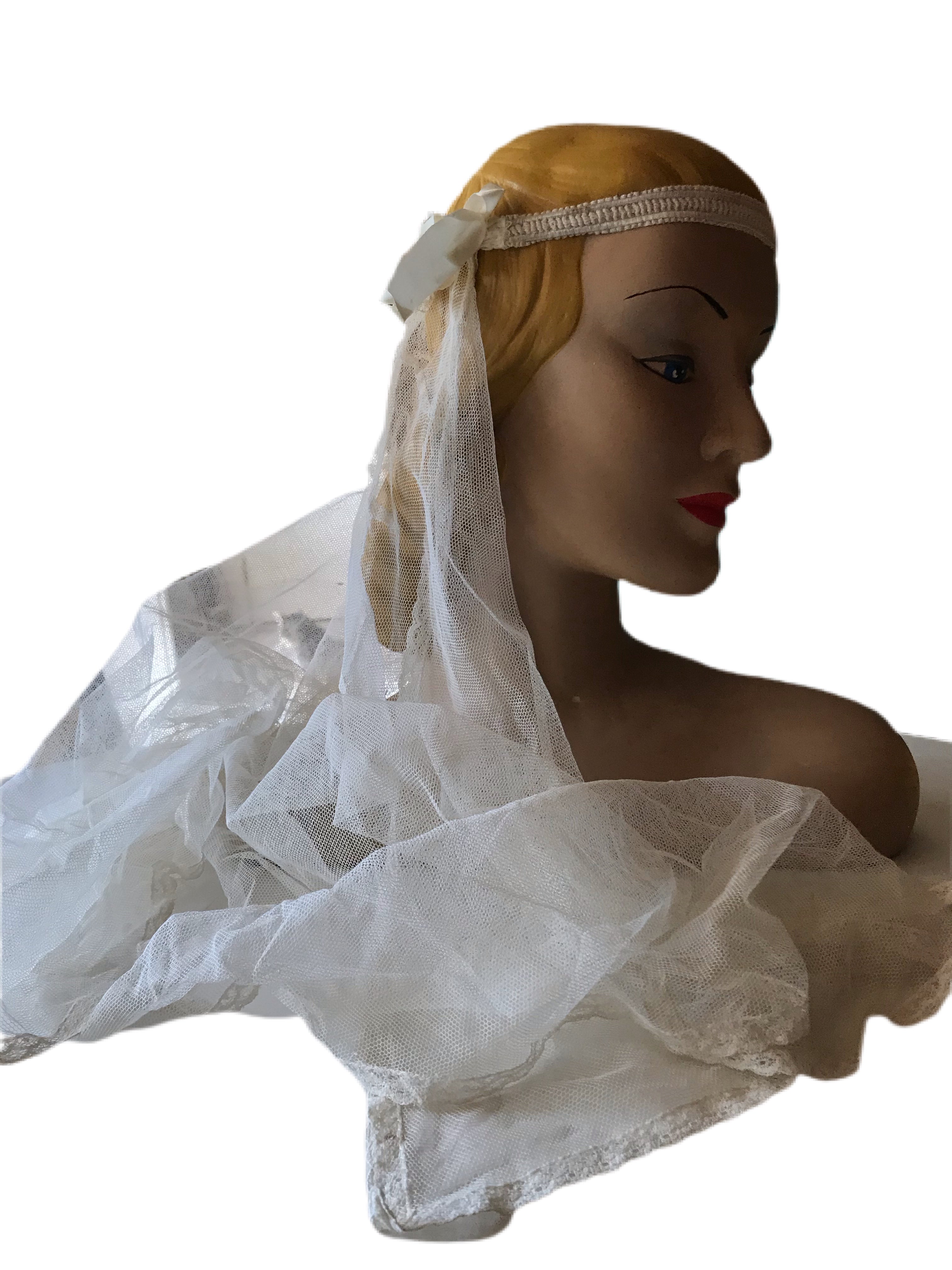 Veil Headband – Ivory – Kristin Ess Hair