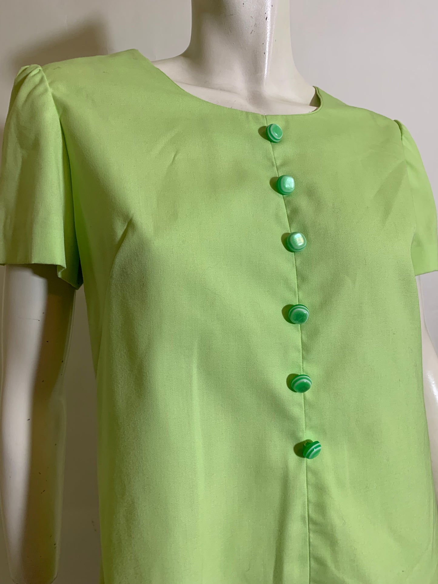 Bright Mint Green Cotton Jumper circa 1960s