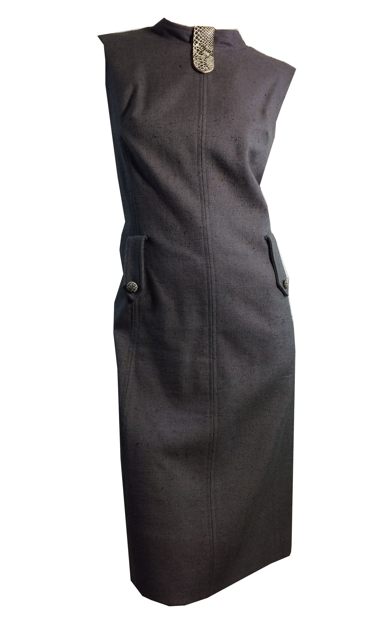 Charcoal gray hot sale sheath dress