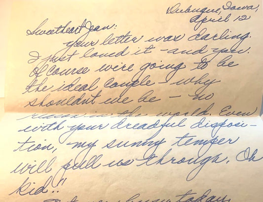 The Letters- April 12, 1927 from Bob to Jean