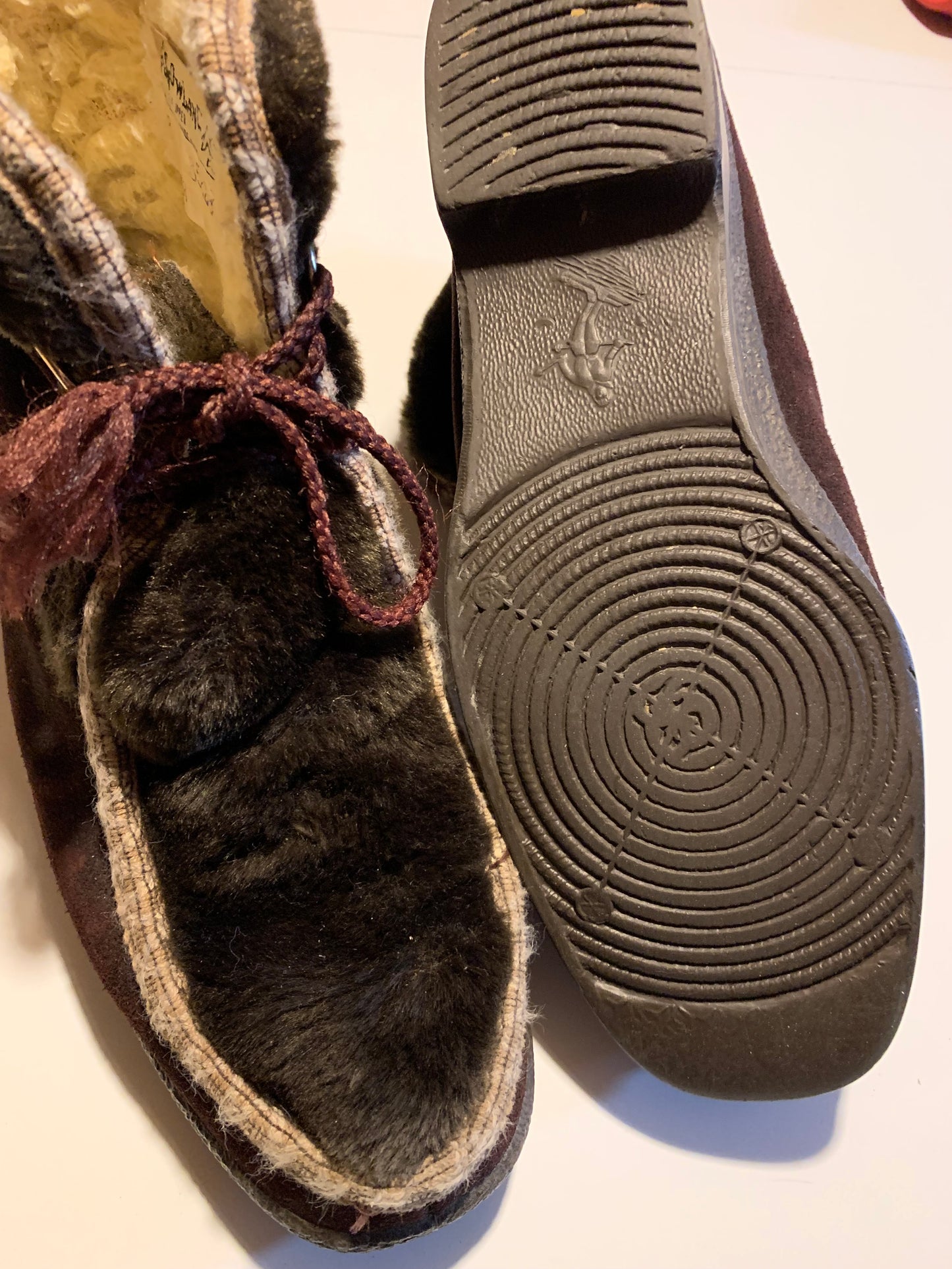 Brown Suede Aprés Ski Boots circa 1960s