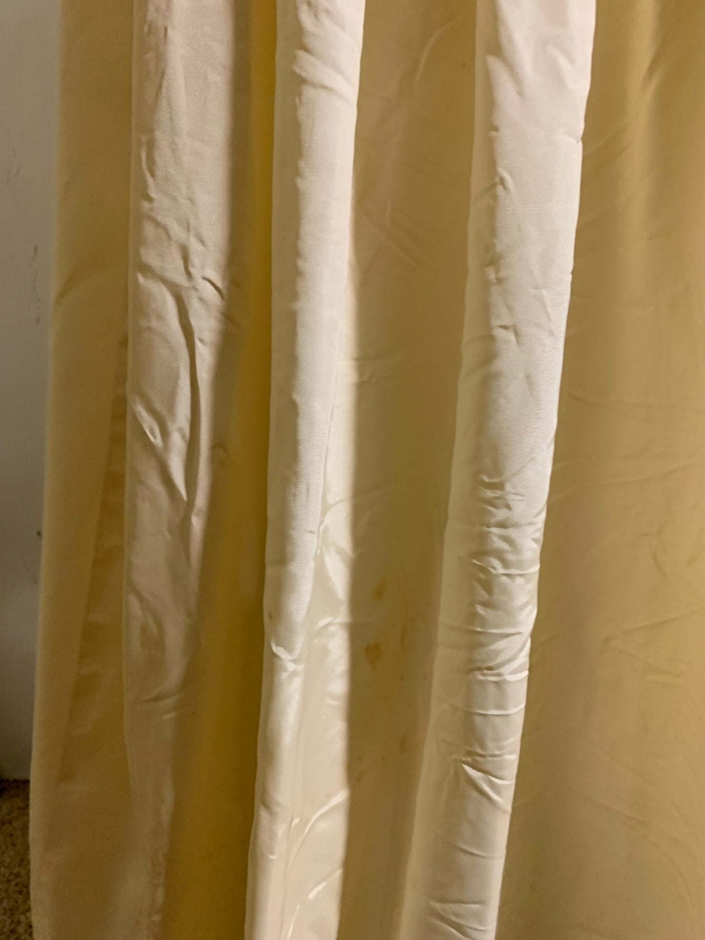 Off White High Neck Wedding Dress circa 1940s as is