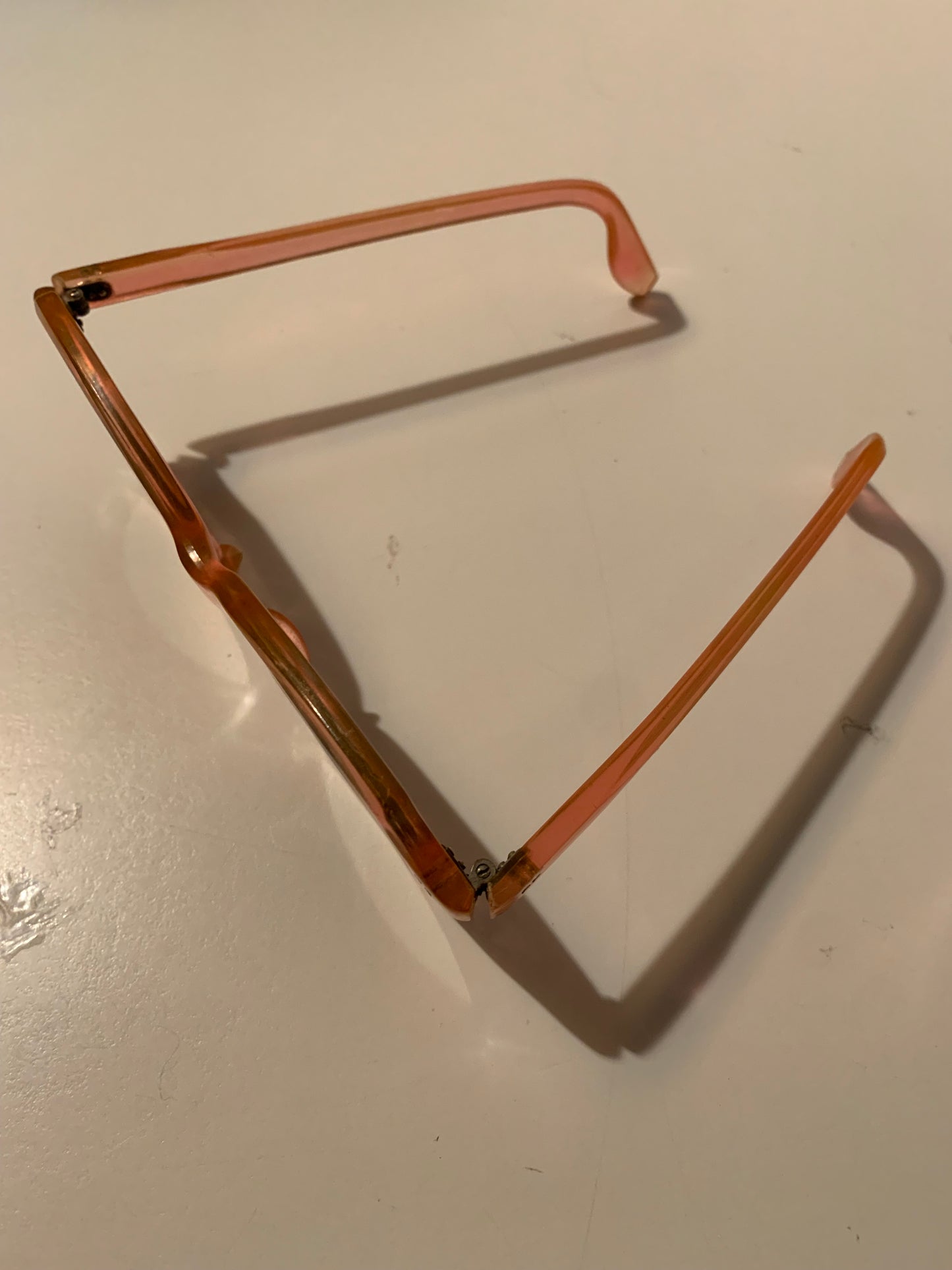 Caramel Plastic Frame Sunglasses Smoky Green Lenses circa 1940s