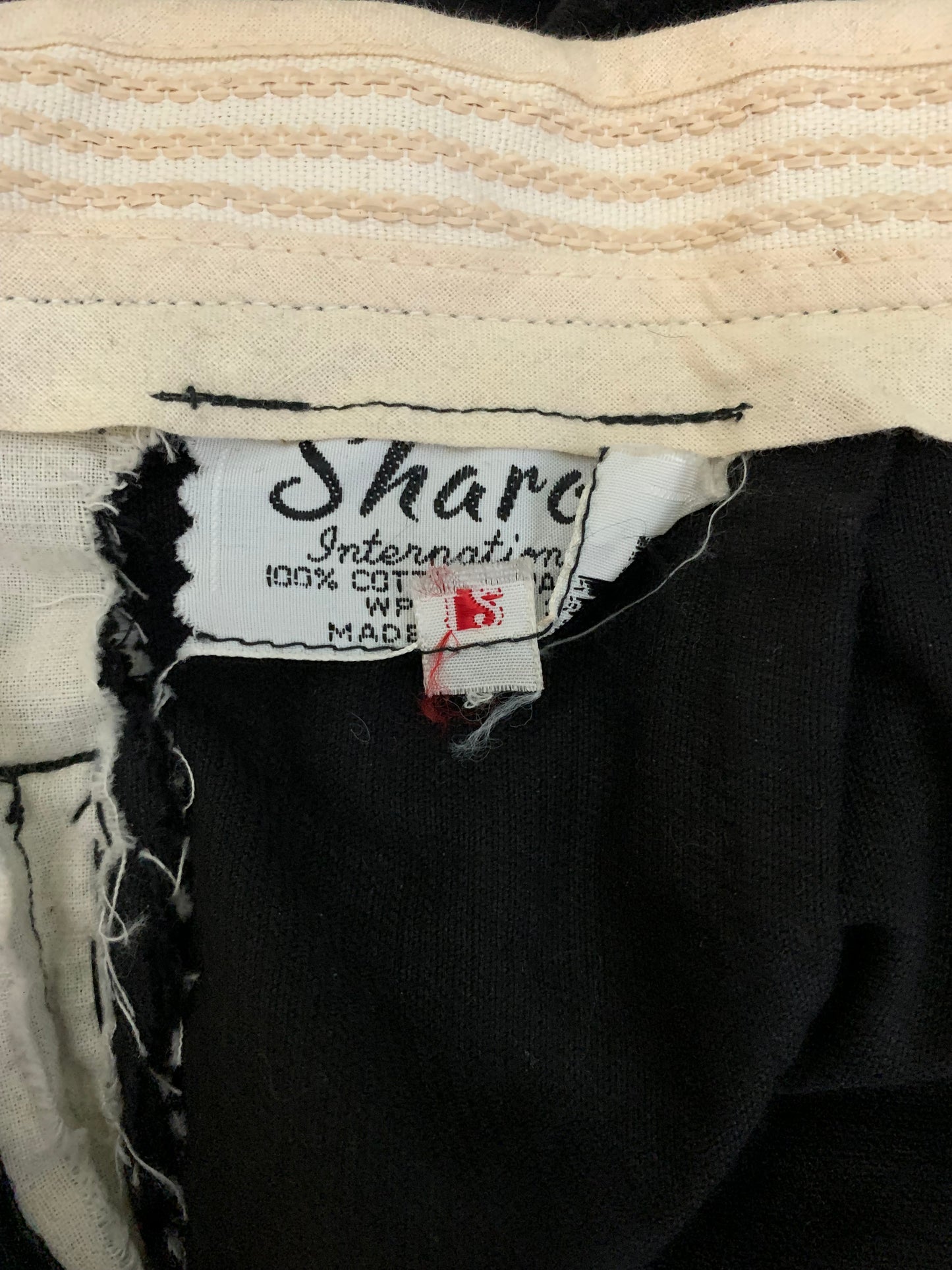 Lean Chic Black Corduroy Capri Pants circa 1960s