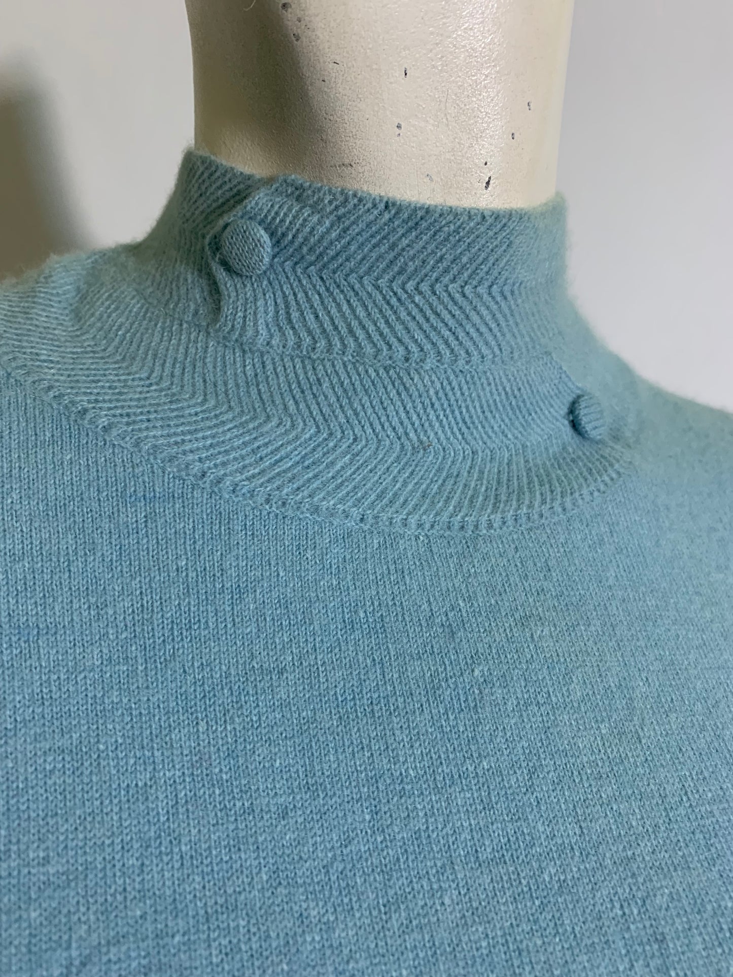 Soft Sky Blue Orlon It Girl Sweater circa 1960s