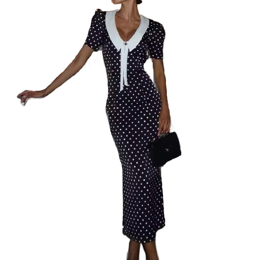 Delia- the 1930s Inspired Polka Dot Dress