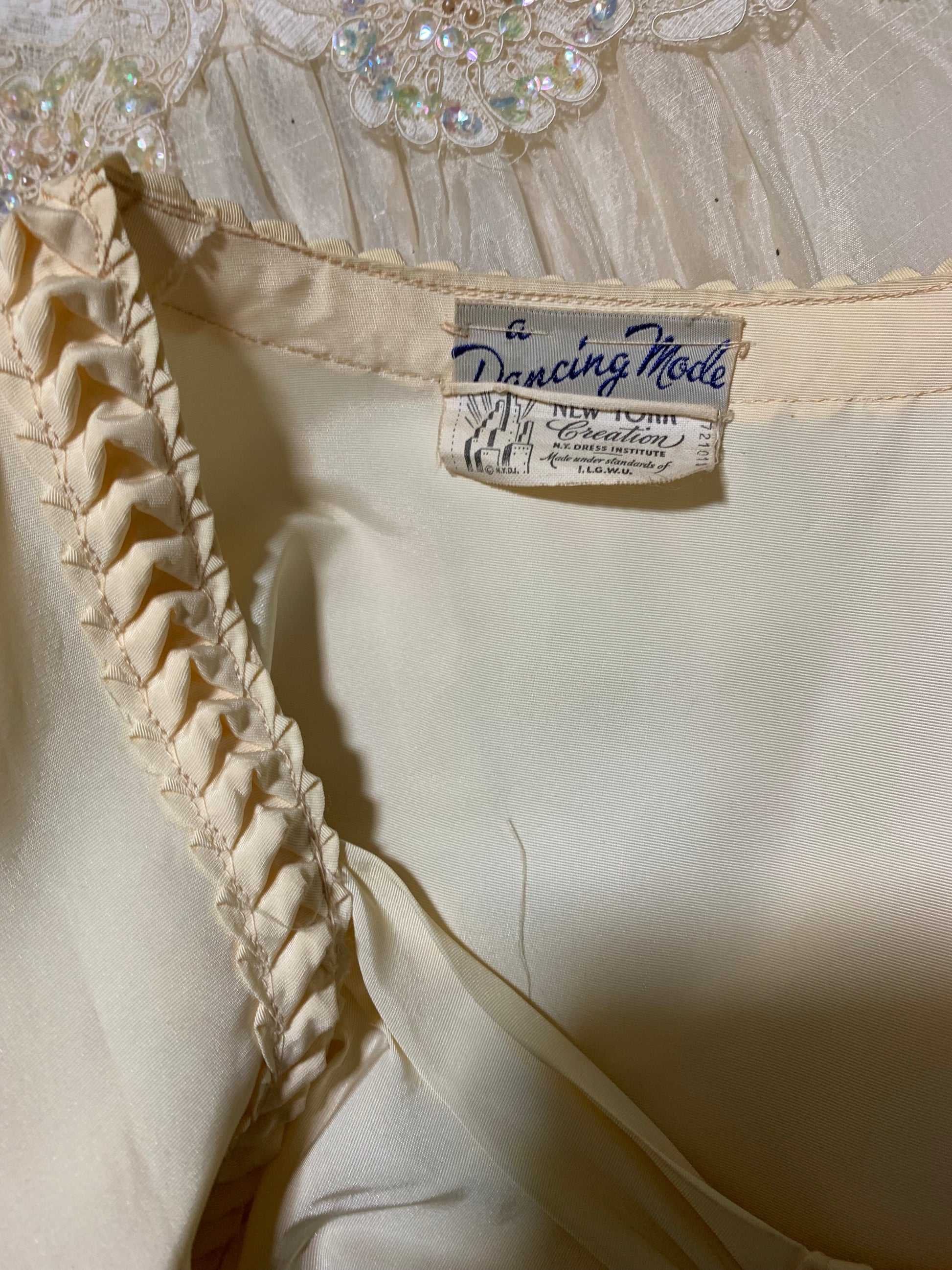 Candlelight Medieval Inspired Wedding Dress circa 1940s Candlelight Medieval Inspired Wedding Dress circa 1940s