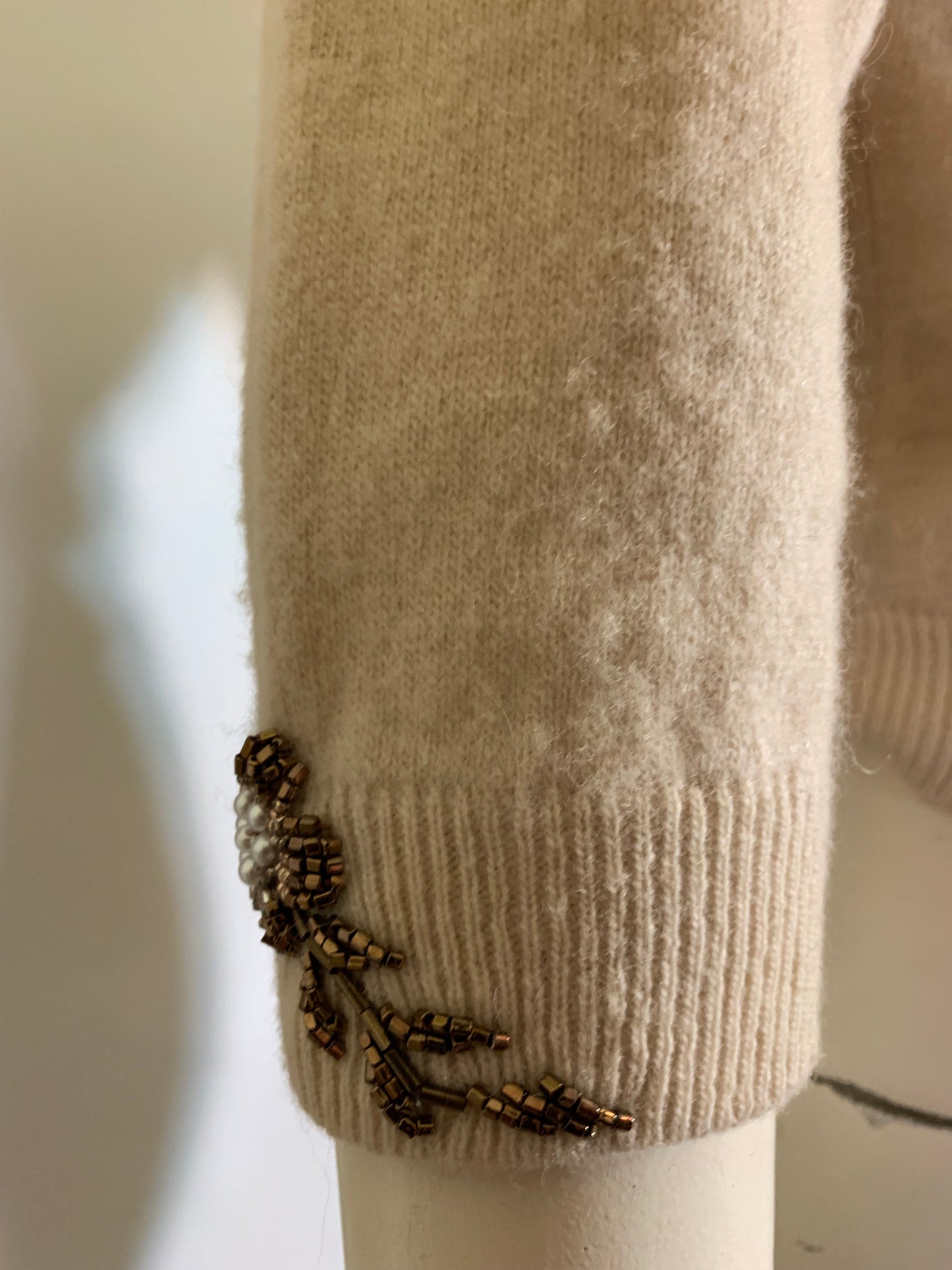 Candlelight Sweater with Copper Beading circa 1960s