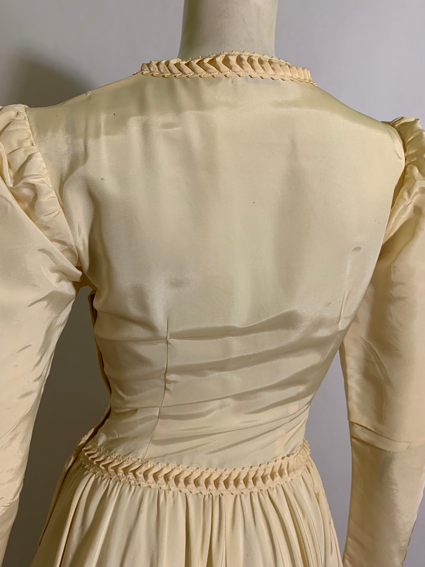 Candlelight Medieval Inspired Wedding Dress circa 1940s