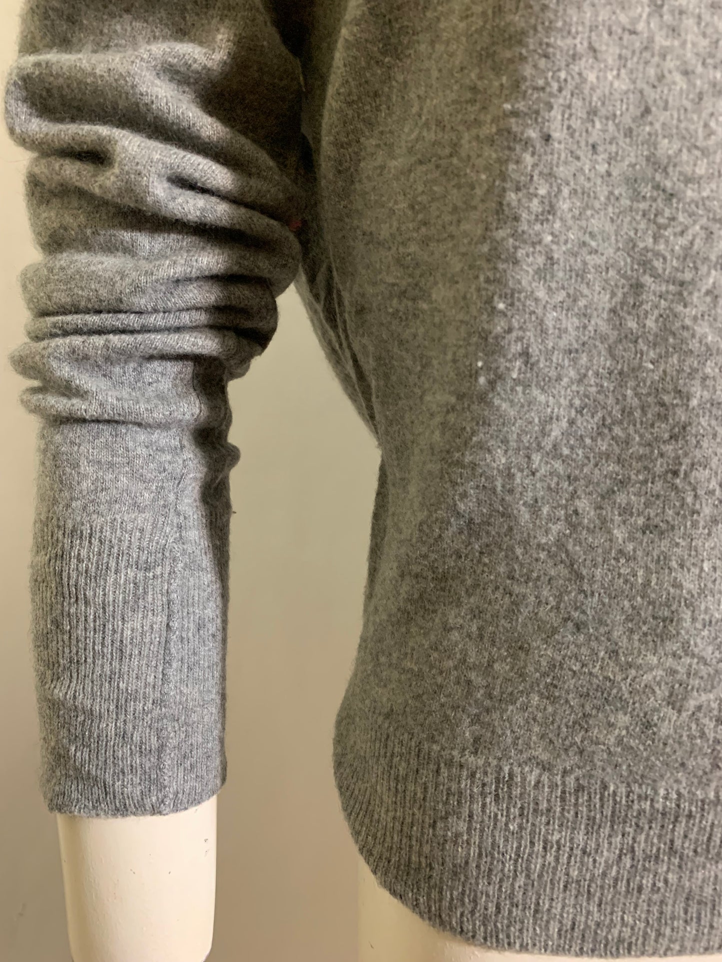 Heathered Grey Long Sleeved Sweater circa 1960s