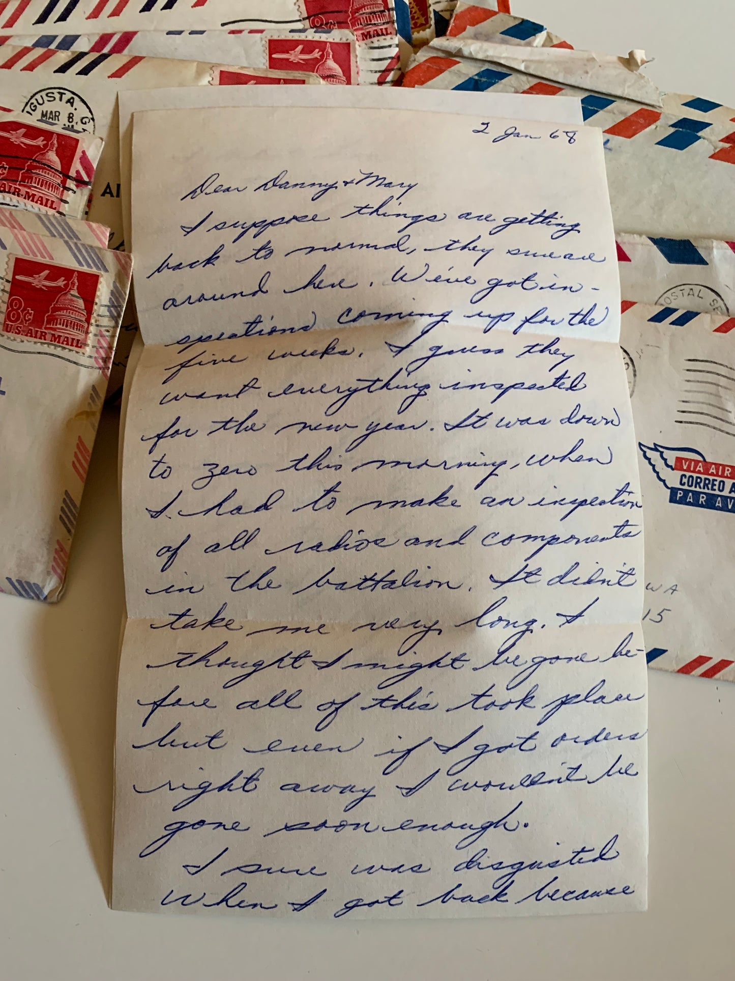 36 Letters From Soldier to Family Late 1960s